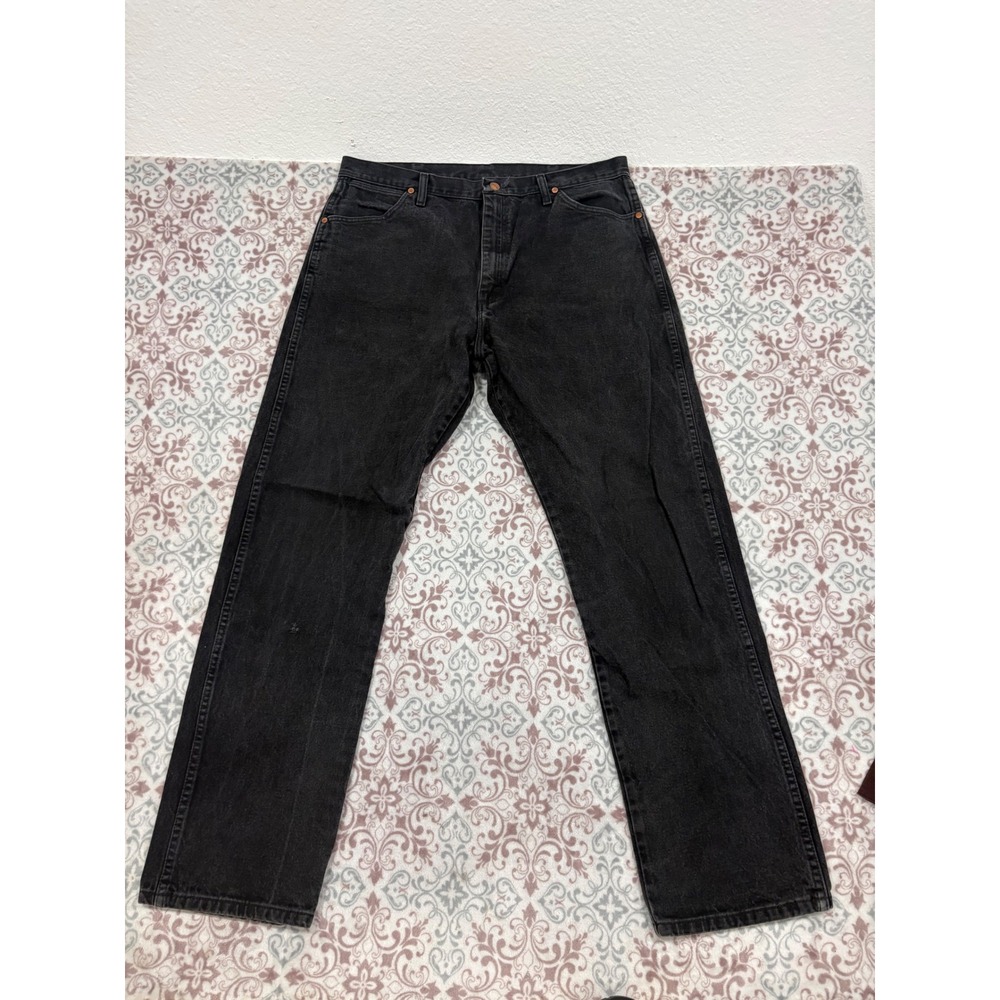 Wrangler 13MWZWK Cowboy Cut Original Fit Black Denim Jeans 38x34 Mens